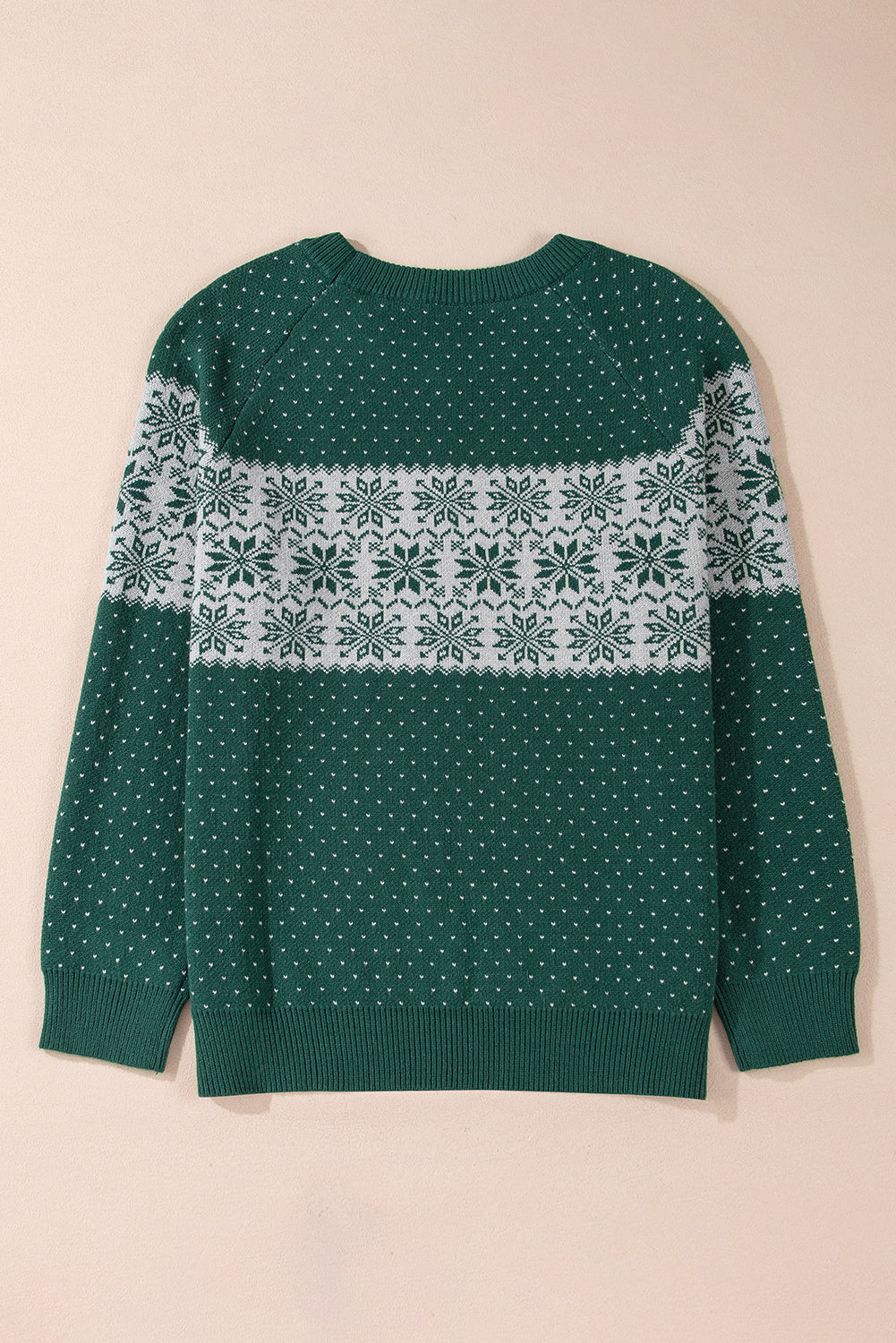 Threaded Pear Abigail Pattern Drop Shoulder Sweater