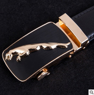 Men’s Factory Direct Automatic Leather Belt | Premium Wholesale Business Ratchet Belt | Luxury Genuine Leather Men's Belt | Sleek Professional No-Hole Automatic Waistband