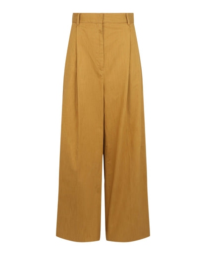 Ferragamo Pleated Wide-Leg Trousers