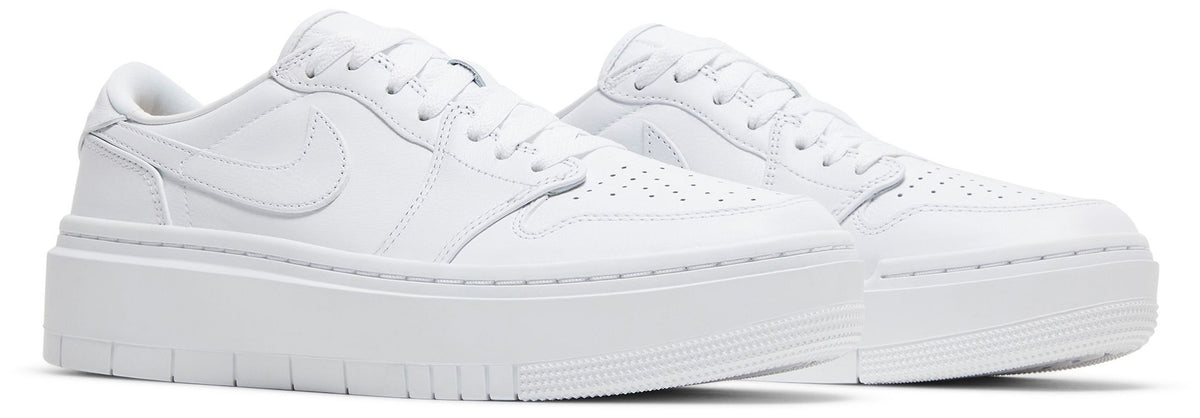 Air Jordan Women's Retro 1 Elevate Low 'Triple White' Sneakers