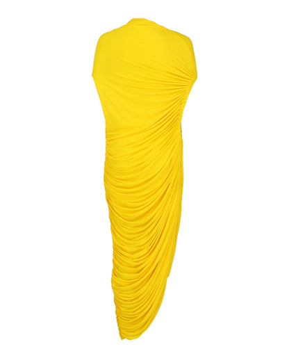 Ferragamo Asymmetric Draped Midi Dress