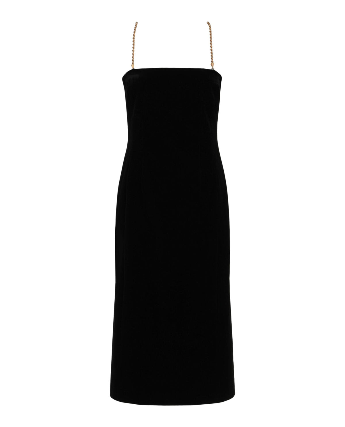 Ferragamo Midi Tube Dress With Twisted Chain Straps