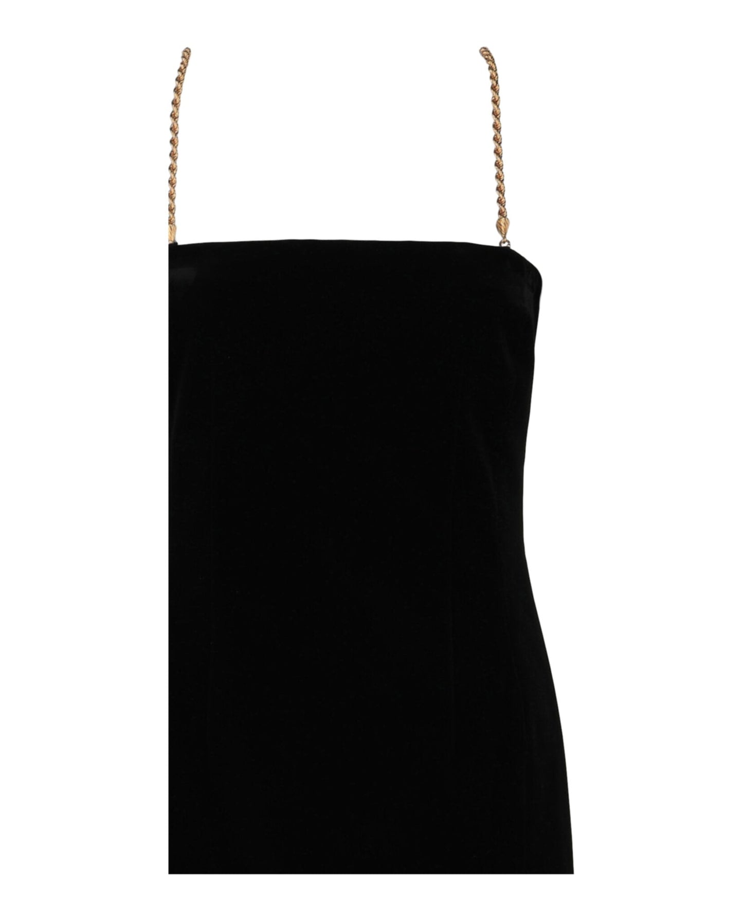 Ferragamo Midi Tube Dress With Twisted Chain Straps