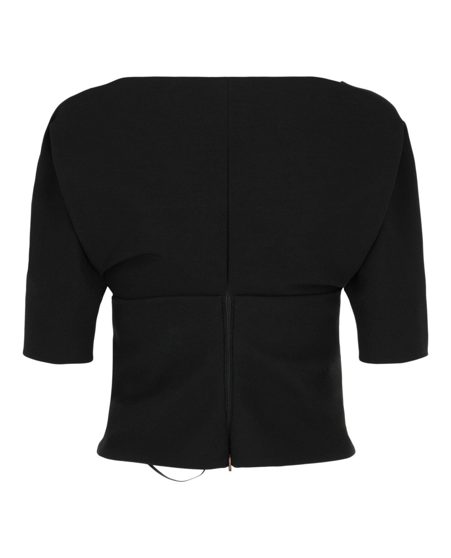 Ferragamo Layered Wool-Blend Blouse