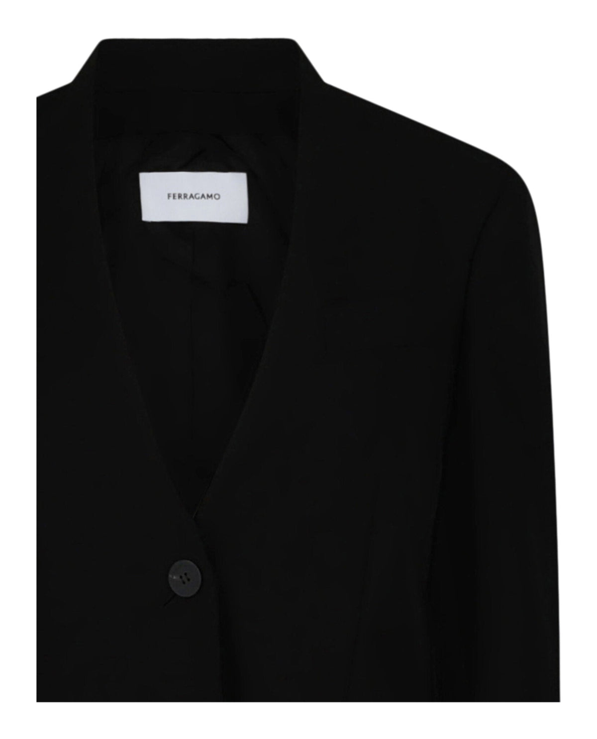 Ferragamo Single-Breasted Wool Blazer