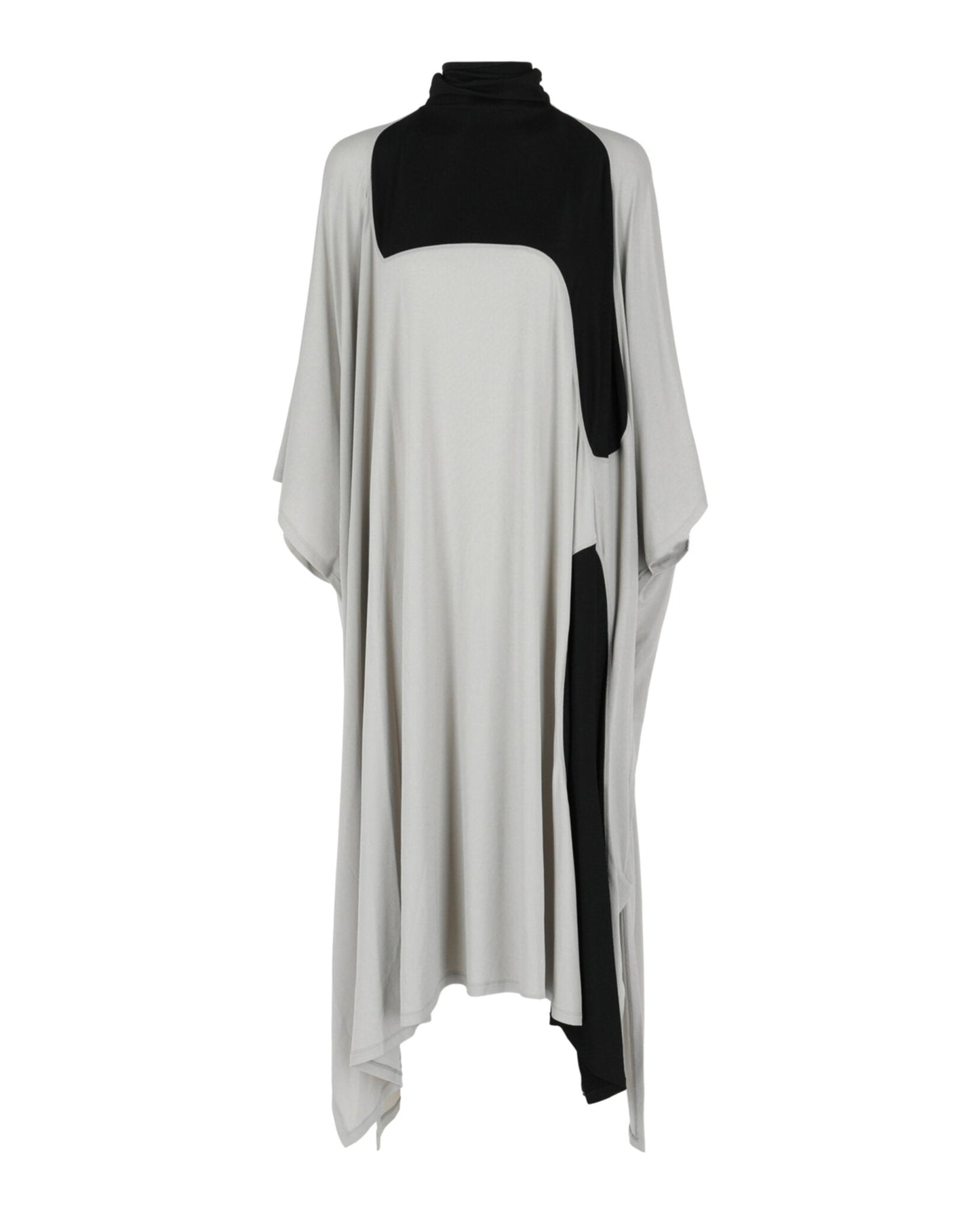 Ferragamo High Neck Kaftan With Sash Inlay