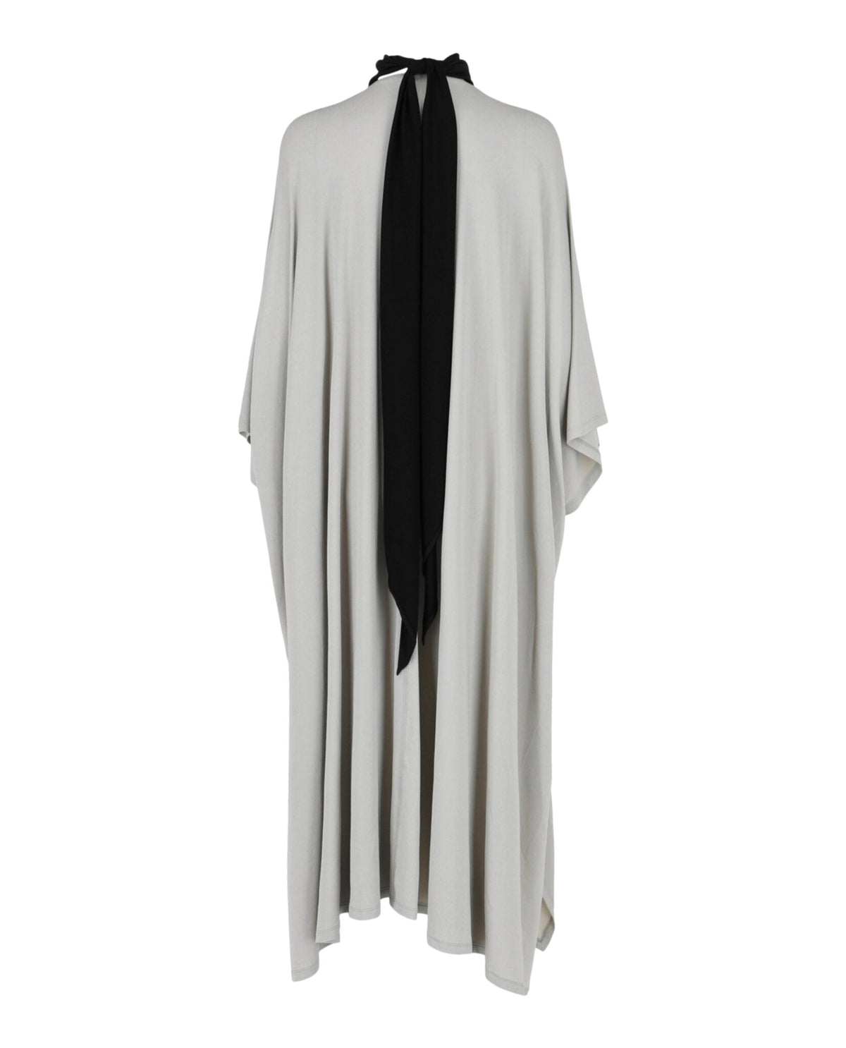 Ferragamo High Neck Kaftan With Sash Inlay