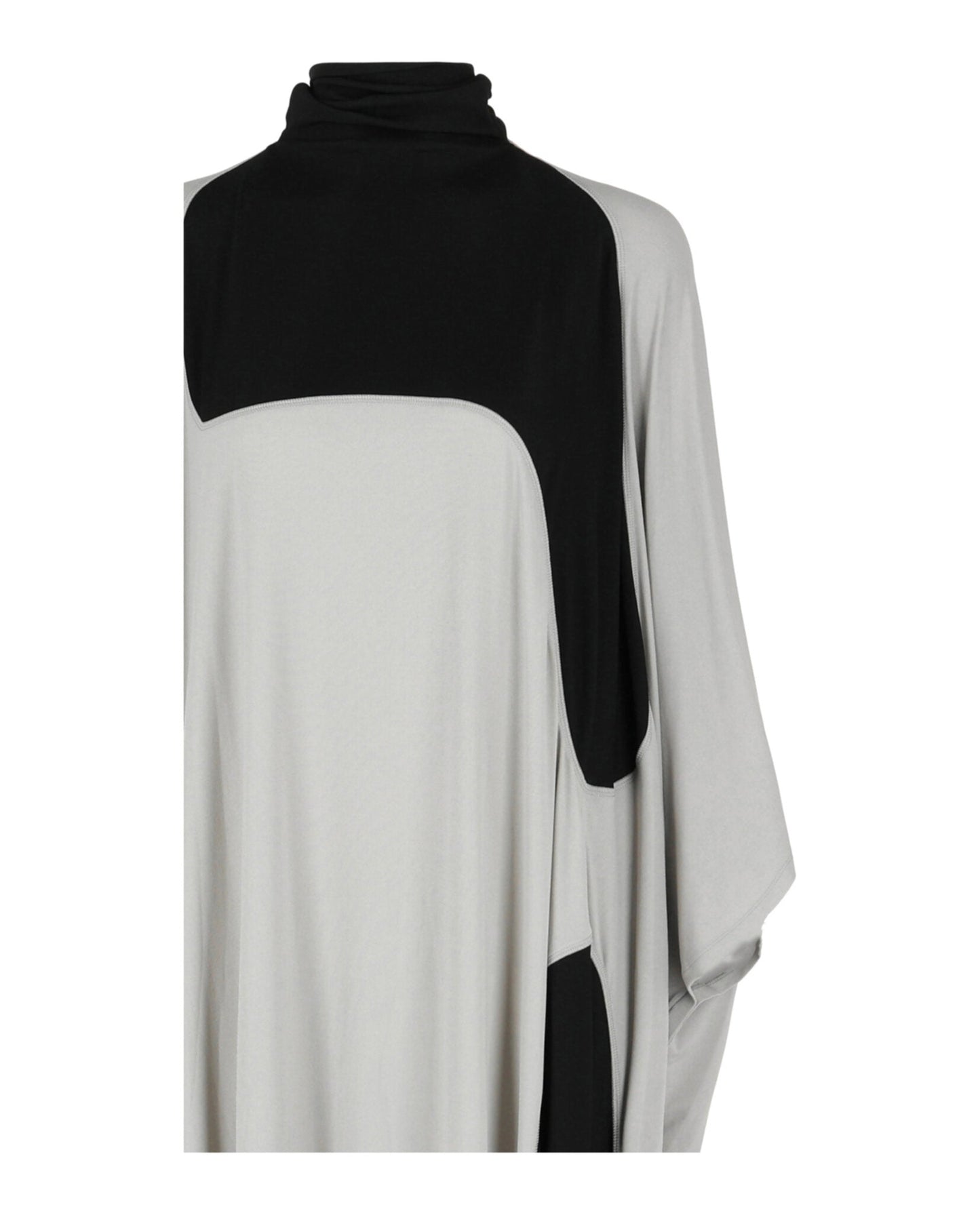 Ferragamo High Neck Kaftan With Sash Inlay
