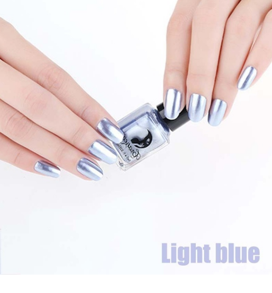 14-Color Metallic Nail Polish Set