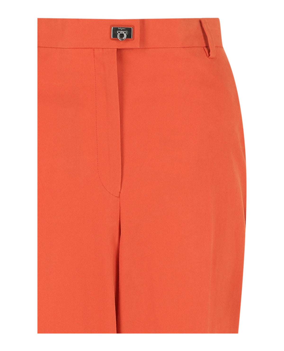 Ferragamo Gancini-Plaque Straight-Leg Trousers