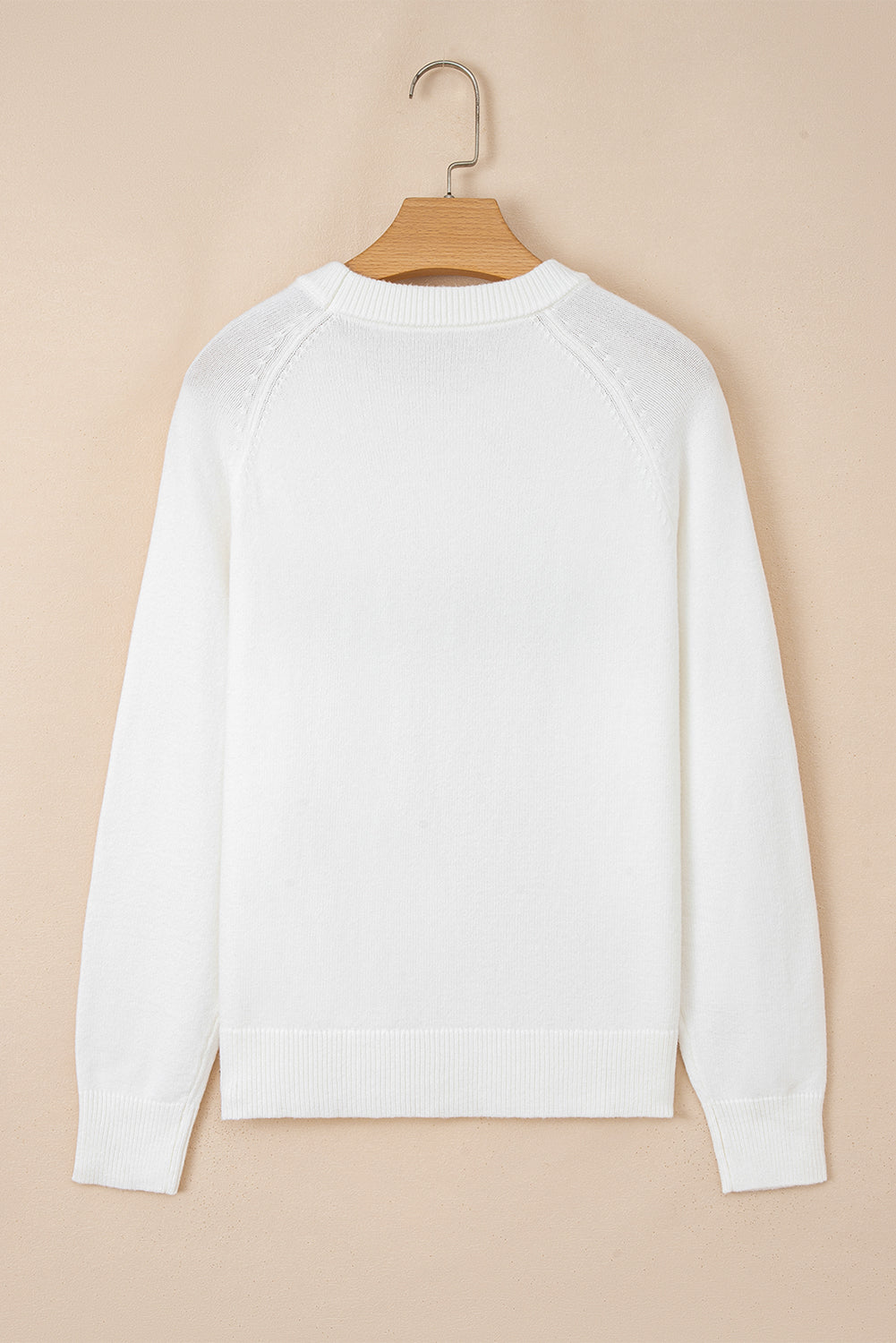 Threaded Pear Merry Christmas Raglan Sleeve Sweater