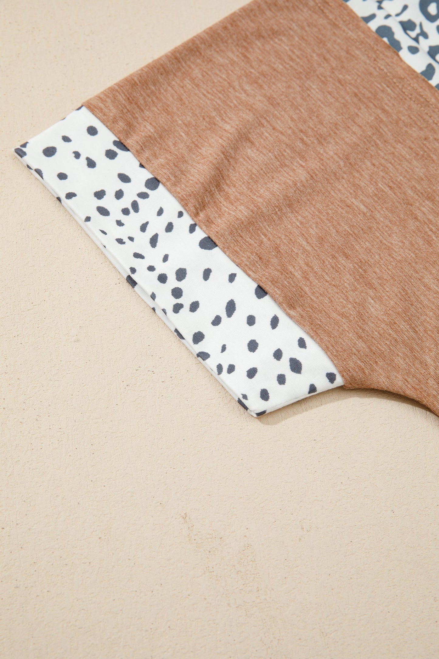 Threaded Pear Abigail Color Block Patchwork PLUS Tee