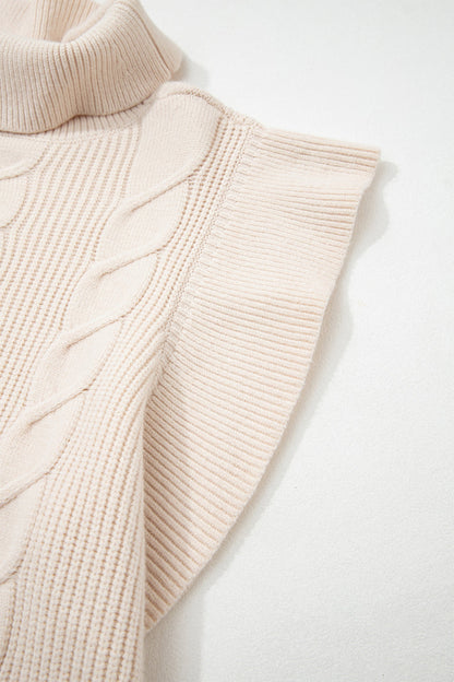 Threaded Pear Zaylee Ruffled Short Sleeve Sweater