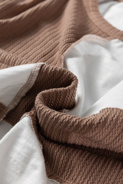 Threaded Pear Seraphina Raw Seamed Knitted Jumper
