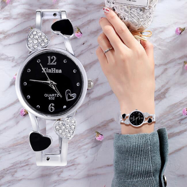 Women’s Luxury British Style Watch Set | Elegant Diamond-Encrusted Quartz Watch | Matching Bracelet & Jewelry Set for Women | Premium Crystal Inlay Wristwatch | 2026 Designer Jewelry Gift Set