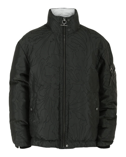 Ferragamo Abstract Print Quilted Jacket