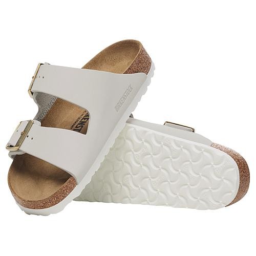 Birkenstock Unisex Arizona Nubuck Leather Antique White