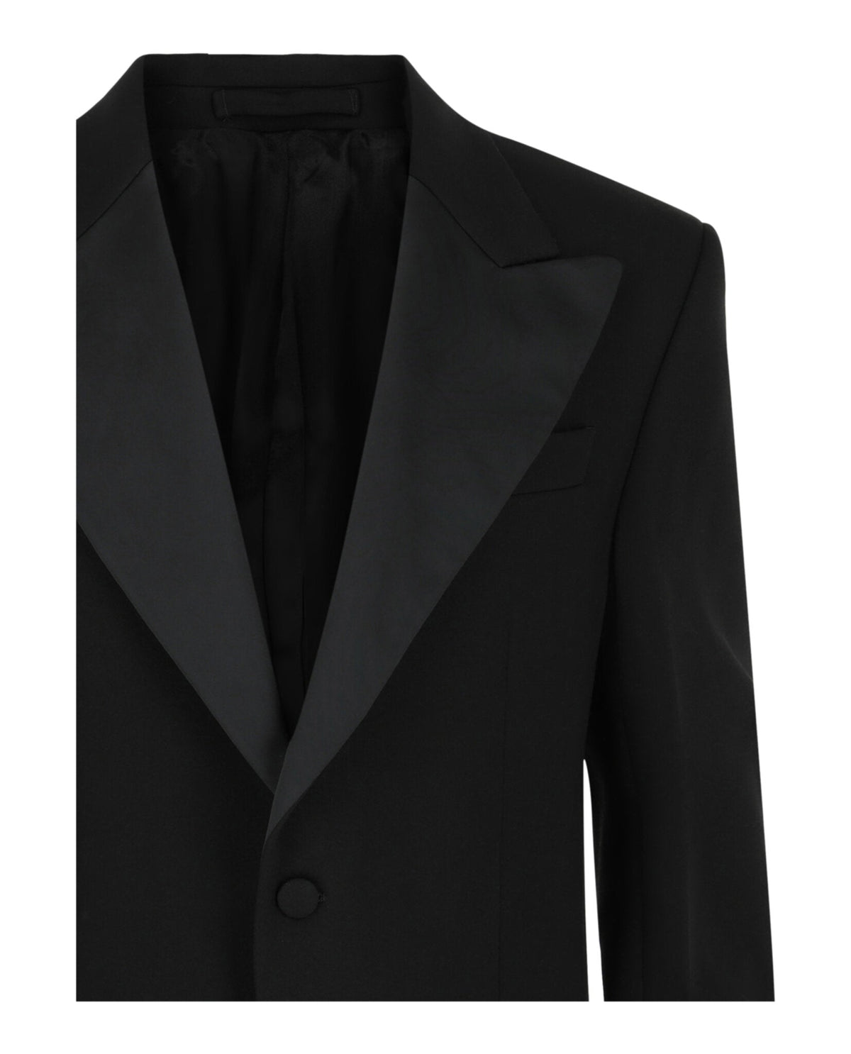 Ferragamo Silk Peaked Lapel Blazer