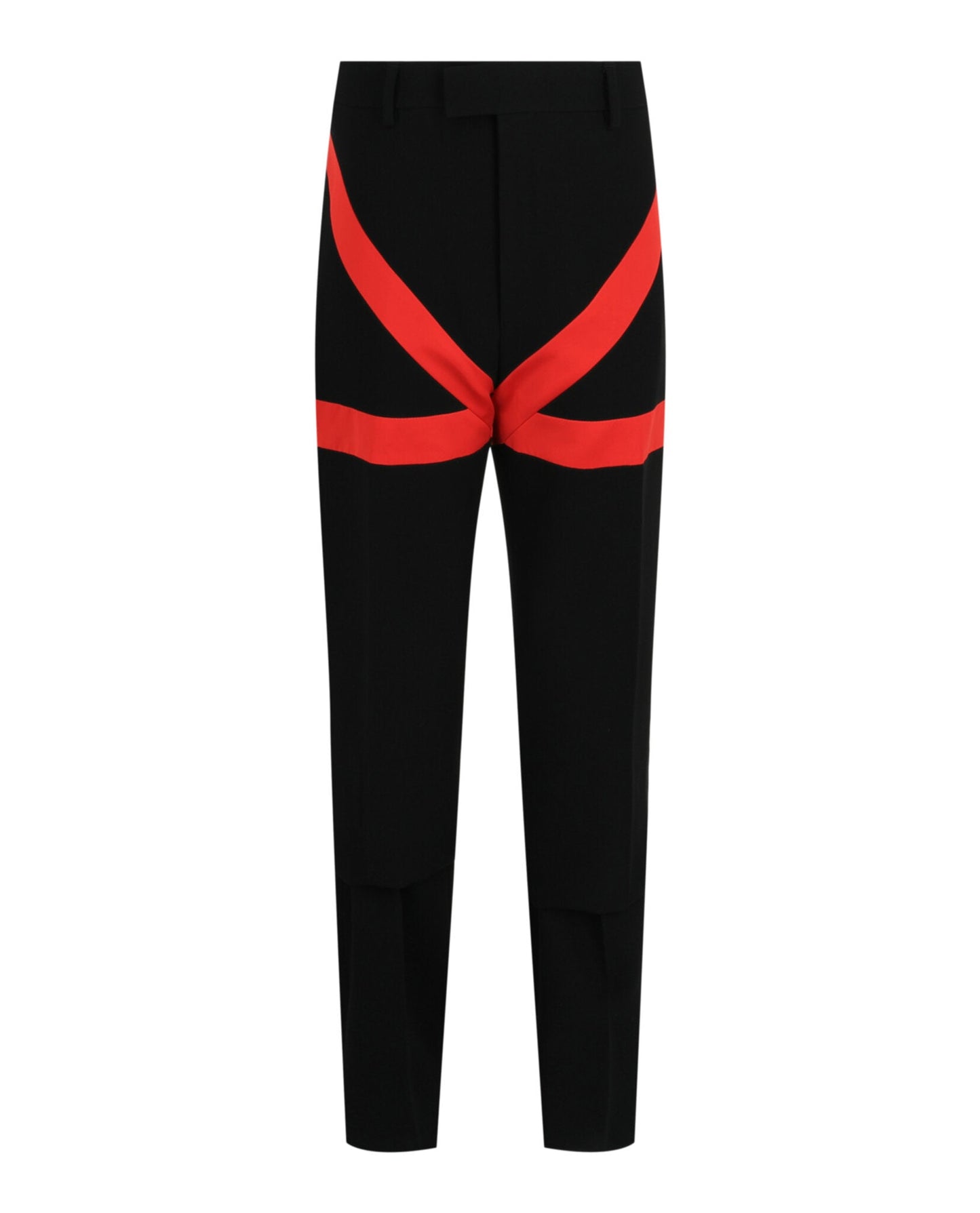 Ferragamo Satin Striped Pants