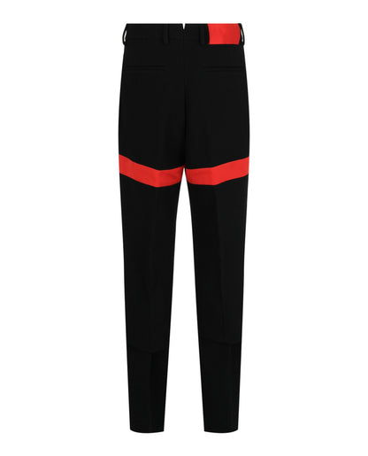 Ferragamo Satin Striped Pants