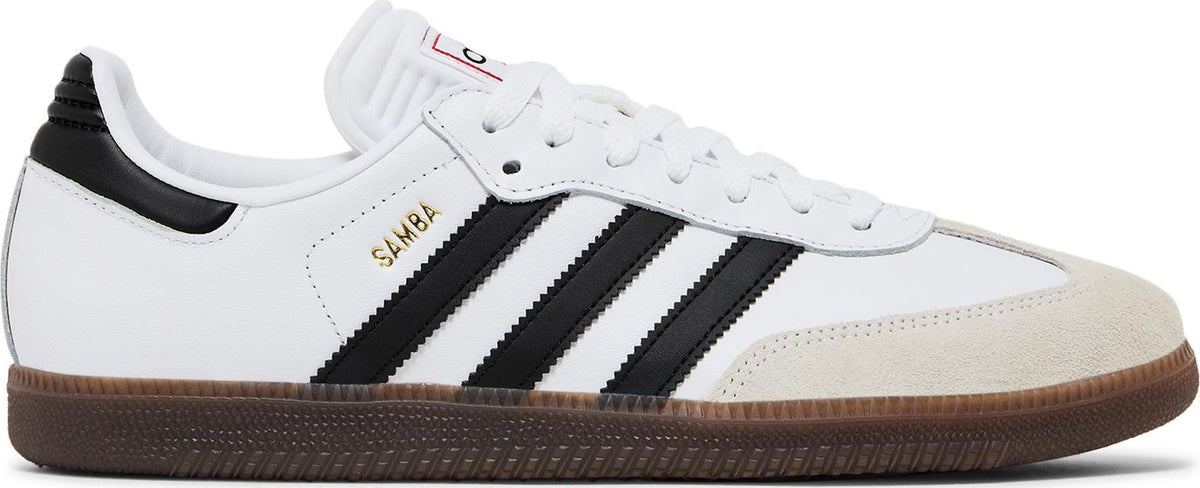 adidas Men's Samba Indoor 'Cloud White Core Black Vivid Red' Sneakers