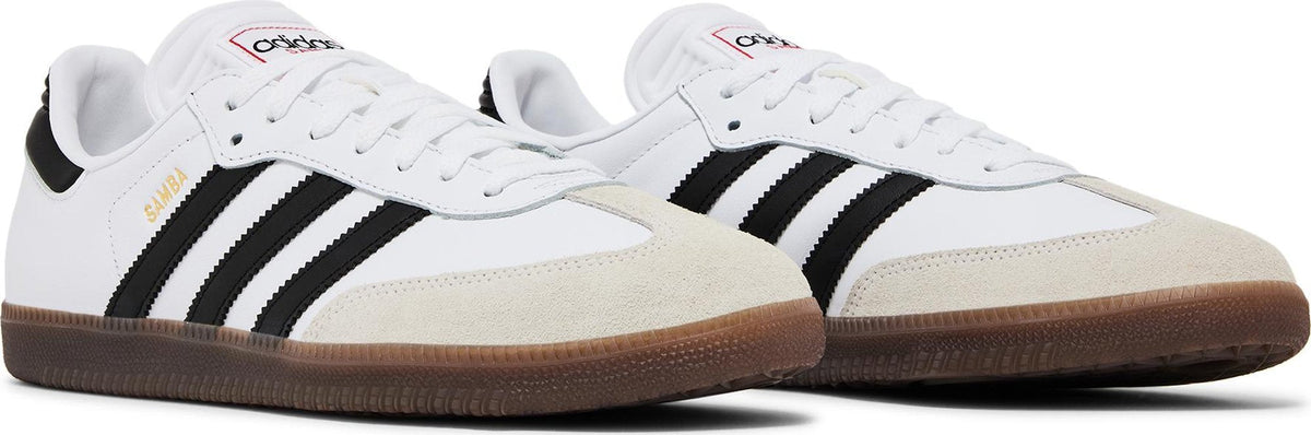 adidas Men's Samba Indoor 'Cloud White Core Black Vivid Red' Sneakers