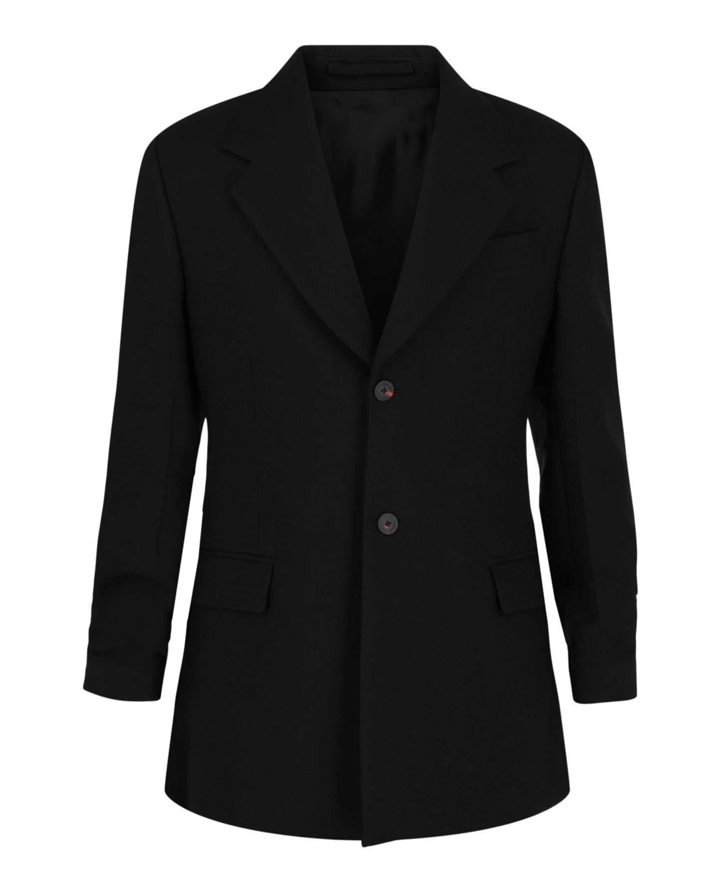 Ferragamo Notched Lapel Wool Blazer