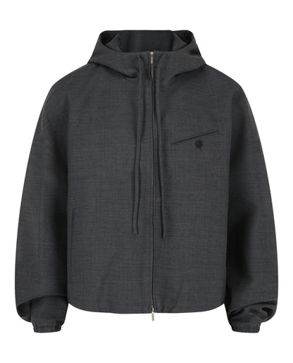 Ferragamo Wool Zip-Up Jacket
