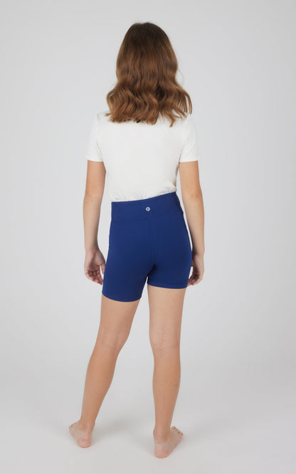 90 Degree by Reflex Girls 2 PK Lux Crossover Legging + 6" Bike Short