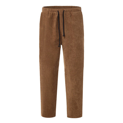 Men’s Winter Corduroy Joggers | Streetwear Relaxed Fit Cargo Pants | Elegant Thick Corduroy Sweatpants for Men | Modern Elastic Waist Winter Trousers | 2026 High-Fashion Urban Corduroy Bottoms