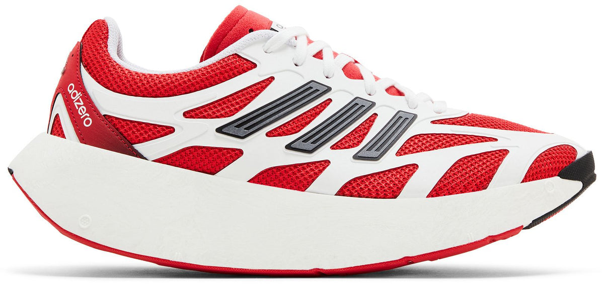 adidas Men's Adizero Aruku 'White/ Pure Ruby' Sneakers