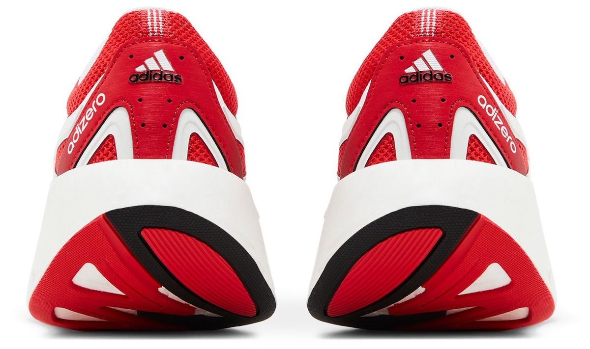 adidas Men's Adizero Aruku 'White/ Pure Ruby' Sneakers
