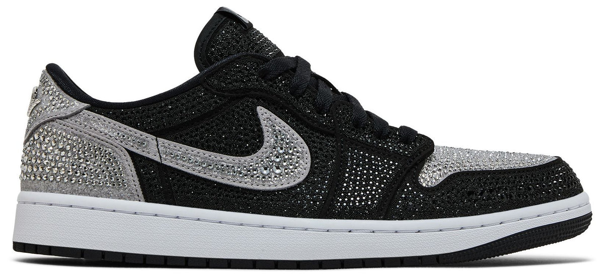 Air Jordan Women's Retro 1 Low Og 'Swarovski Stealth' Sneakers