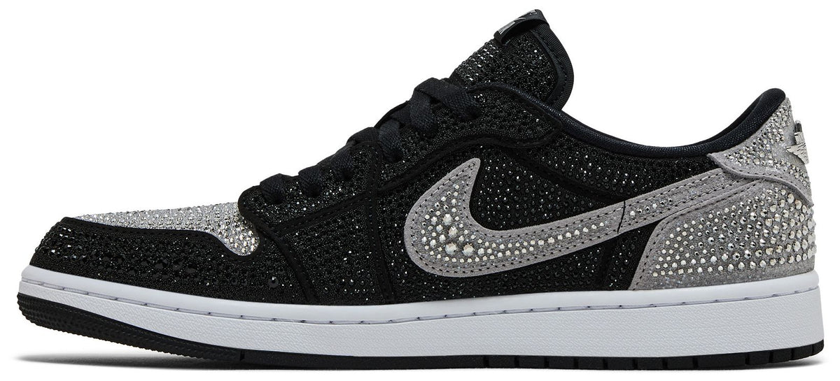 Air Jordan Women's Retro 1 Low Og 'Swarovski Stealth' Sneakers