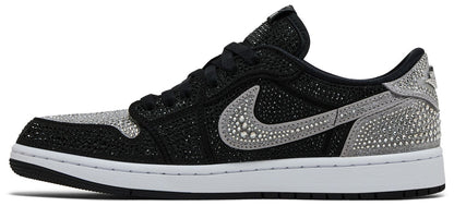 Air Jordan Women's Retro 1 Low Og 'Swarovski Stealth' Sneakers