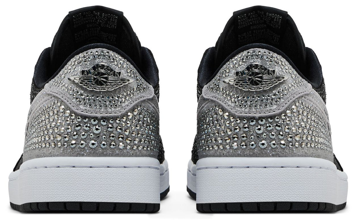 Air Jordan Women's Retro 1 Low Og 'Swarovski Stealth' Sneakers