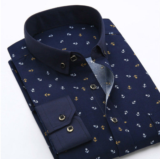 Men's Premium Floral Print Dress Shirt | Slim Fit Long Sleeve Flower Patterned Shirt | Stylish Hawaiian Vibe Casual Shirt for Men