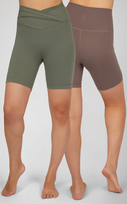 90 Degree by Reflex 2 PK 7" Twist and Everyday Bike Shorts