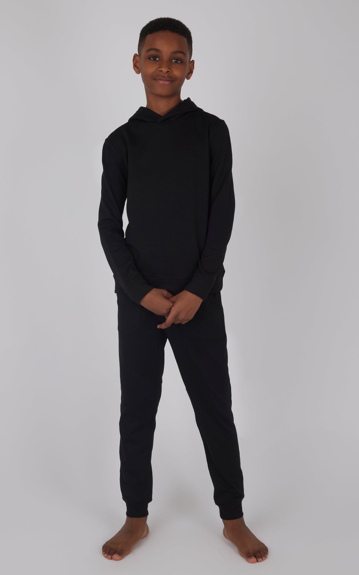 90 Degree by Reflex 2 PC Boys Brushed Terry Pullover Hoodie+ Jogger Set
