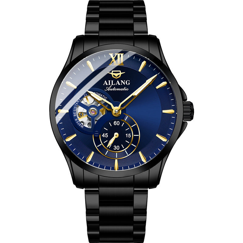 Men’s Mechanical Waterproof Watch | High-Sense Automatic Executive Timepiece | Trendy Minimalist Luxury Skeleton Watch | Luxury-Label Statuesque Radiant Accessory | 2026 High-Fashion Emerald-Luxe Essential