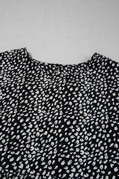 Threaded Pear Danielle Back Tiered Flowy PLUS Blouse