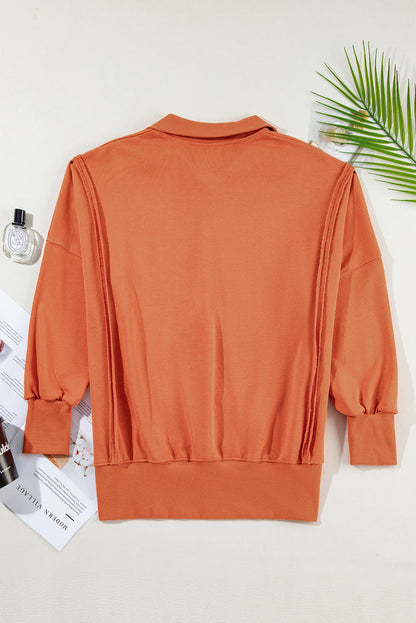 Threaded Pear Luminy Baggy Sweatshirt with Slits