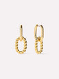 Ash Double Mini Gold Drop Earrings