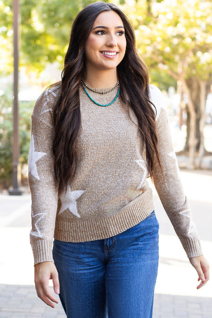 Threaded Pear Alani Star Pattern Sweater