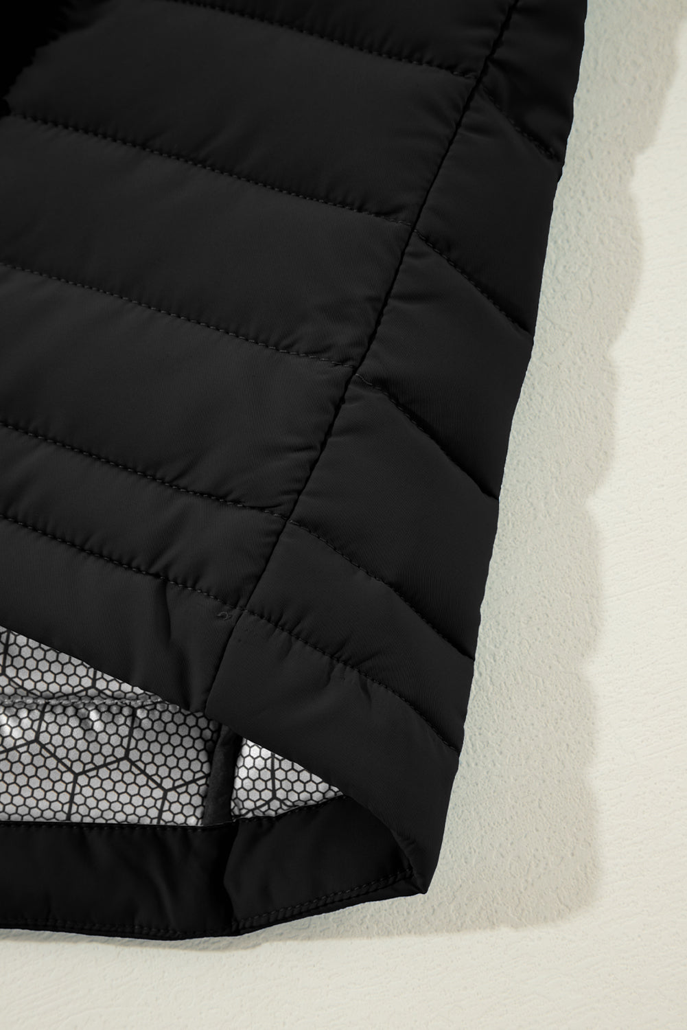 Threaded Pear Harper Quilted Zipped Puffer Vest