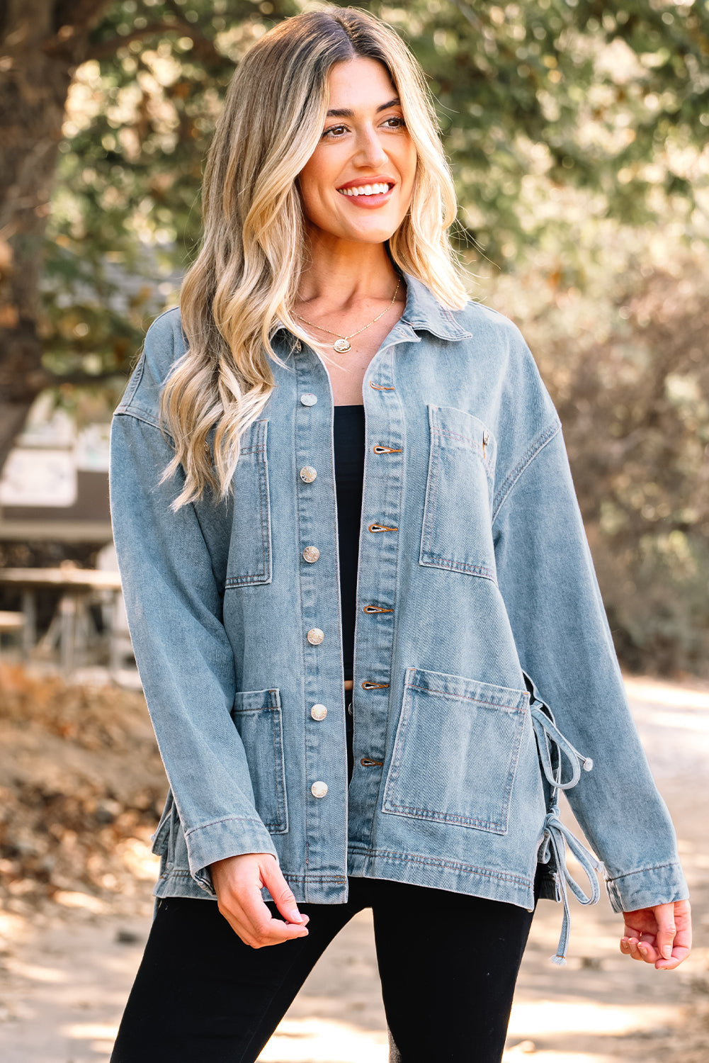 Threaded Pear Harper Up Boyfriend Style Jacket