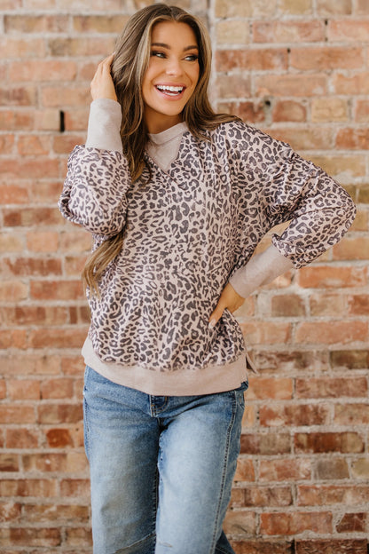Threaded Pear Mila Print Patchwork Sweatshirt
