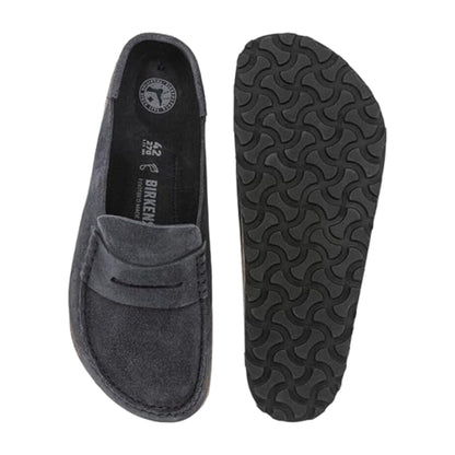 Birkenstock Unisex Naples Suede Leather Rubber Midnight