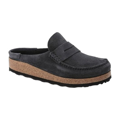 Birkenstock Unisex Naples Suede Leather Rubber Midnight