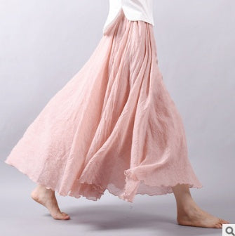Saia Summer Skirt | High-Sense Lightweight Flowing Waistband | Trendy Minimalist Sleek A-Line Skirt | Luxury-Label Statuesque Radiant Apparel | 2026 High-Fashion Emerald-Luxe Essential